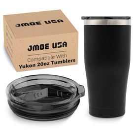 Jmoe USA Replacement Lid For Yukon 20 oz Freedom Tumbler | Slider Lid Design | 100% Leakproof Design | Made of BPA Free Tritan Plastic | Dishwasher Safe (1-Pack)