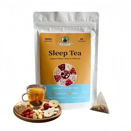 Gerduck Sleep Tea-8 Natural Ingredients Herbal Tea, 7.05oz/25Teabags Night Time Sleeping Tea for Bedtime,Immune Support, Sleepy tea For Stress Relieving,Organic,Non-GMO