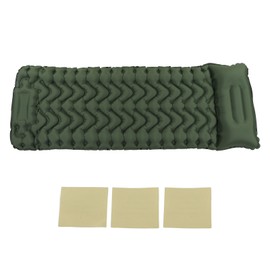 Inflatable Camping Sleeping Pad Green Leakproof Waterproof Portable Outdoor Camping Tent Inflatable Sleeping Mat