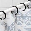 Qulable 12 Packs Circular Shower Curtain Rings, Plastic Curtain O