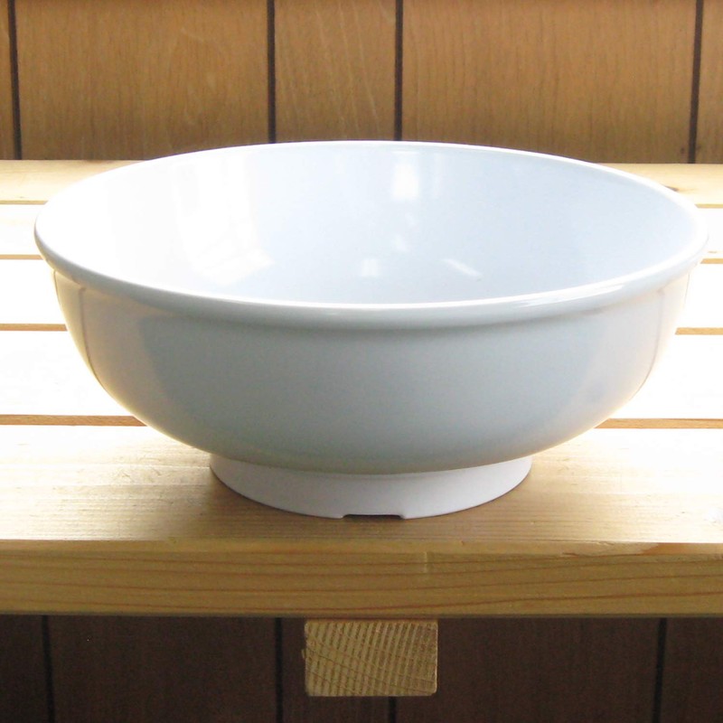 Nagao Tsubamesanjo CS-15W Unbreakable White Tableware, Ramen Enburi 8.3 inches