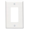 Leviton + 80601-W 1-Gang Decora/GFCI Device Wallplate + Midway Size
