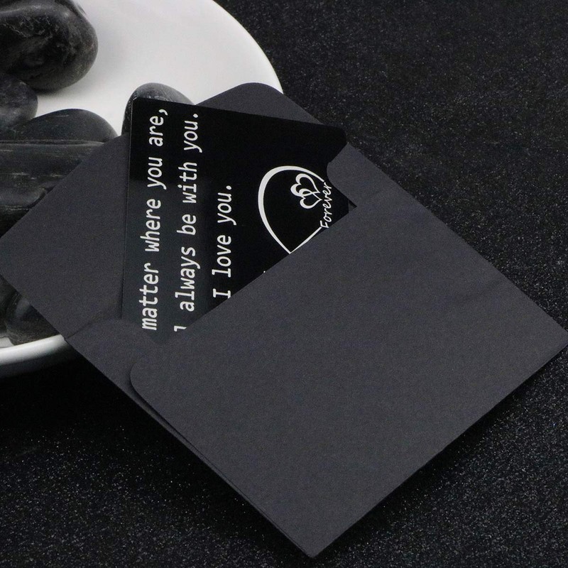 Jstud Engraved Wallet Inserts Card for Husband Boyfriend Birthday Gifts