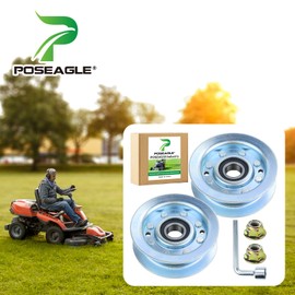 POSEAGLE 2 Pack GY22172 Idler Pulley John Deere Replaces John Deere GY22172 Pulley, GY20067 Idler Pulley John Deere GY20067 Pulley for John Deere D105 D110 D140 L100 L110 L120 L130 La115 La145 Decks