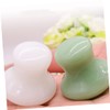 WOONEKY 1pc Jade Mushroom Scraping for Facial Massage White Jade