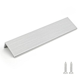 Rergy 24 Pack Kitchen Cabinet Pulls Brushed Nickel Cabinet Handles, Brushed Nickel Hardware Cabinet Edge Pull, 6-1/4in Cabinet Finger Pulls LS7030SNB160