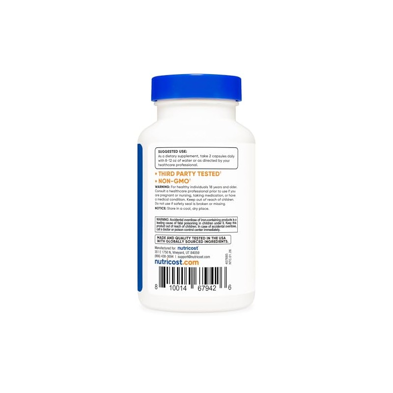 Nutricost Multivitamin with Probiotics 120 Vegetarian Capsules - Packed with