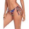 RELLECIGA Braguita de bikini tipo tanga con lazo lateral para