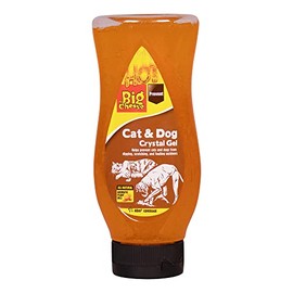 The Big Cheese Cat and Dog Crystal Gel – 450 ml Ready-to-Use Crystal Gel Repels Cats and Dogs and Protects Patios, Plants, and Gardens, Orange