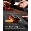 YESIIW Men's Airtag Wallet with Coin Compartment, Slim Wallet with