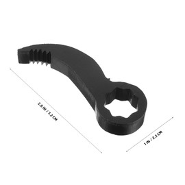 SHINEOFI Adjustable Crowbar Adapter Head for Car Repair Crescent Shaped Wrench Tool for Half Shaft Removal Compact Ratchet Mechanism for Tight Spaces and Enhanced Efficiency