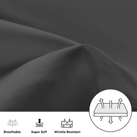 AMEHA 100% Brushed Microfiber Pillow Cases 2 Pack, Super Soft Standard Pillow Cases | Hotel Quality Pillow Covers, 50x75 cm,