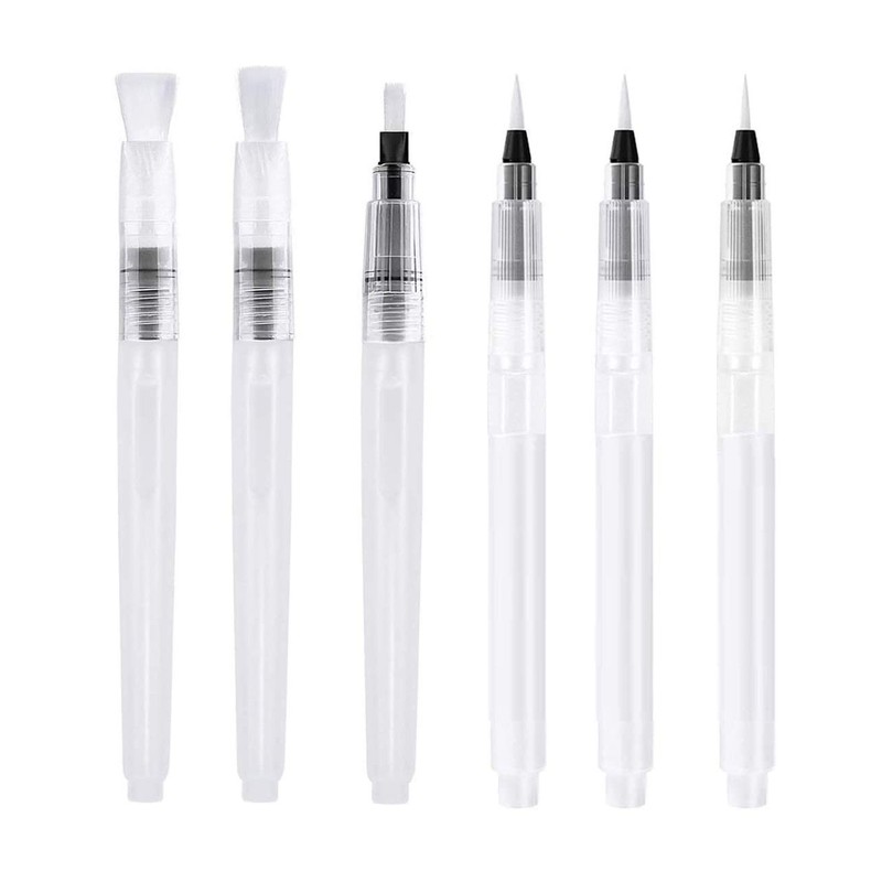 Water Brush Pens Aqua Pen Brushes Refillable Aquash Paintbrush with