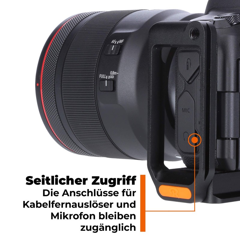 Rollei Universal L-bracket, Arca-Swiss compatible L-angle for mounting under the