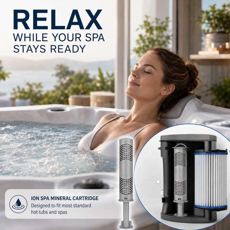 Hot Springs Silver Ion Cartridge for Efficient Spa Mineral Bath