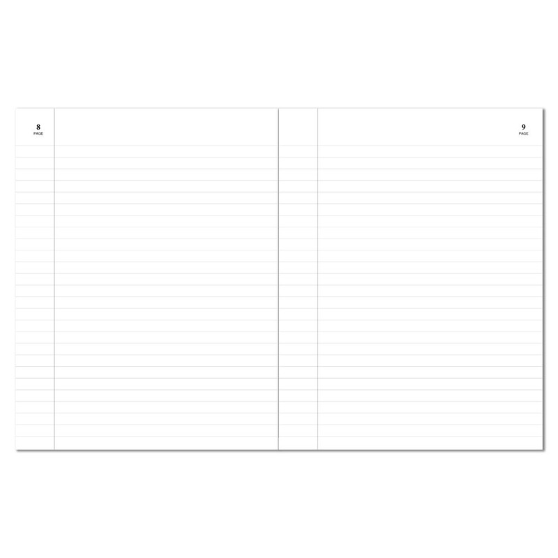 BookFactory Exam Blue Book, Ruled Format, 8.5x11 Inches, 16 Pages,
