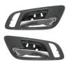 TRQ Door Handle Inside Interior Front Left Right Black Ebony