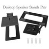 Desktop Speaker Stands Pair, Heavy Duty Desk Bookshelf Speaker Stands,