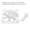 Hydraulic Bearing Case Fan 120mm PWM Intelligent Temperature Control 5V
