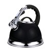 Voche 3.5 Litre Metallic Black Stainless Steel Stovetop Whistling Kettle