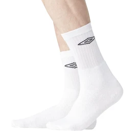 Umbro Calzini Uomo e Donna 39-42, Cotone Set di 6, Bianco