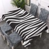 Walmsco Tablecloth Black White Zebra Pattern Decor For Dining Room