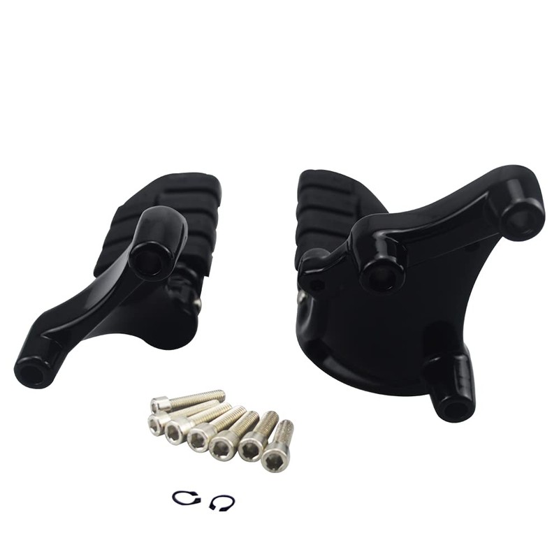 WOWTK Rear Passenger Footpegs Foot Rests Pedal Mount Fits for