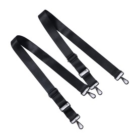MIKI WELL One Pair of Multi-color Adjustable Wide Shoulder Straps For Apron (black)