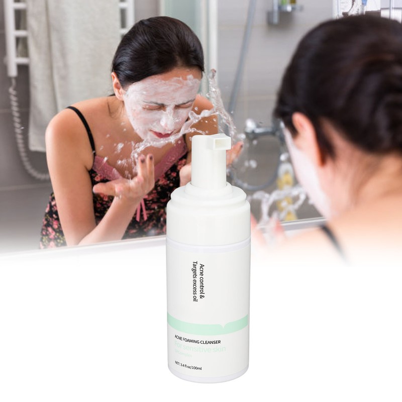 Foaming Facial Cleanser Plant Based Nourishing Face Wash Fine Foaming