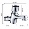 G1/2 BSPP Self-Closing Basin Faucet for 32–35mm Mounting Holes –