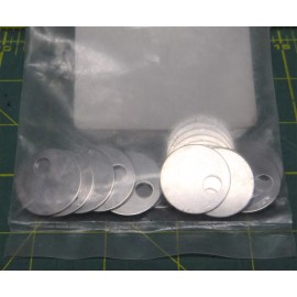 Panduit 25pk. Panduit MT1D-Q316 1.00" Circular 316 Stainless Steel Metal Marker Flag