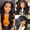 YePei 24 Inch Body Wave Lace Front Wigs Human Hair