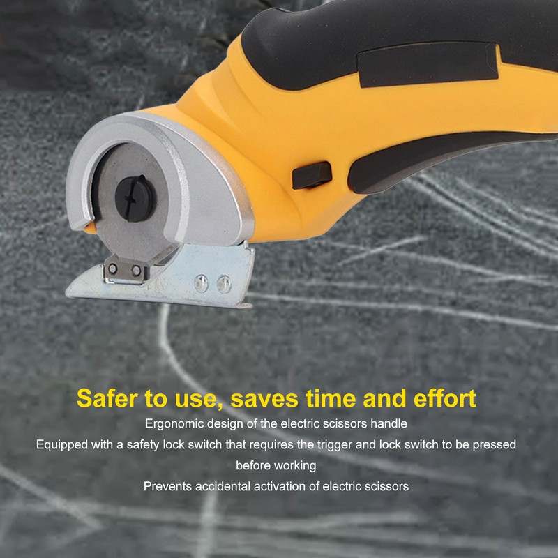 Cordless Electric Scissors ABS Handle Stainless Steel Blade Handheld Electric