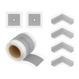 Isolbau 103G Tape Set - Sealing Set for Indoor and Outdoor Use Including 10 m Sealing Tape, 4 x Inner Corners and 2 x Wall Sleeves, Sealing Shower, Bathroom, Kitchen, Wall Waterproof