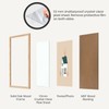Opposite Wall - 8.5x11 in - Natural Solid Oak Wood