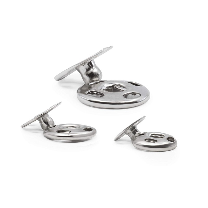 Dritz 81-65 Sew-On Snaps, Size 1/0, 2/0 & 4/0, Nickel-Plated