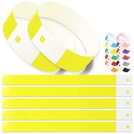 Disposable Wristbands for Events, Admission Management, Festival, Live, Sports Events, Parties, Amusement Parks, Waterproof, 1000 Pieces, 500 Pieces, 1000 Pieces, 10 Colors Available, SARUCO (100