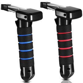 2 Pieces Vehicle Support Handles Automotive Door Assist With Window Breaker for Elderly and Handicapped, Compatible for Most Cars
