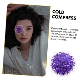 Housoutil 2pairs Reusable Cooling Eye Pads for Tired Eyes Gel for Home Office Travel