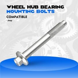 WUCDF AUTO 34201535 1PCS Wheel Hub Bearing Mounting Bolts for 2000-2010 Jeep Grand Cherokee Silver Tone Metal Replaces#917-509 6503754 6505935AA