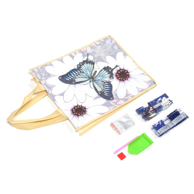 Diamond Painting Shopping Bag Reusable with Handles DIY Foldable Tote