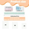 ElevateTech 10pcs Binding Combs Spiral Binding Coils Plastic Journal Spiral