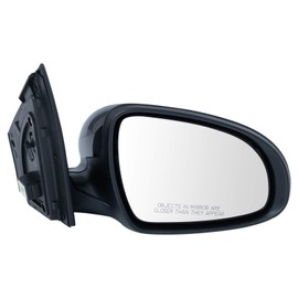 TRQ Right Mirror with Heat Manual Folding Passenger Side Compatible with 2017-2022 Kia Sportage KI1321197