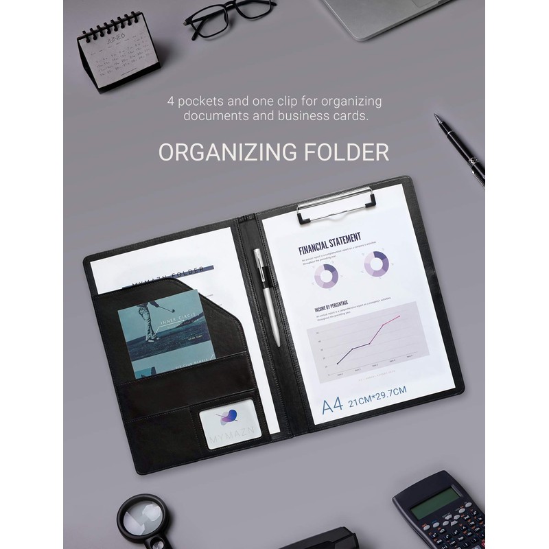 Folder A4 Clipboard Folder Conference Folder for Legal Pad, Faux