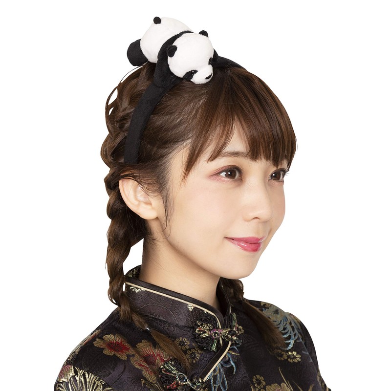 Party City Unisex Black Hugging Panda Headband Variety Goods