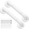 YGHSZ 2 Pack Anti Bathroom Grab Rail,White Stainless Steel Shower