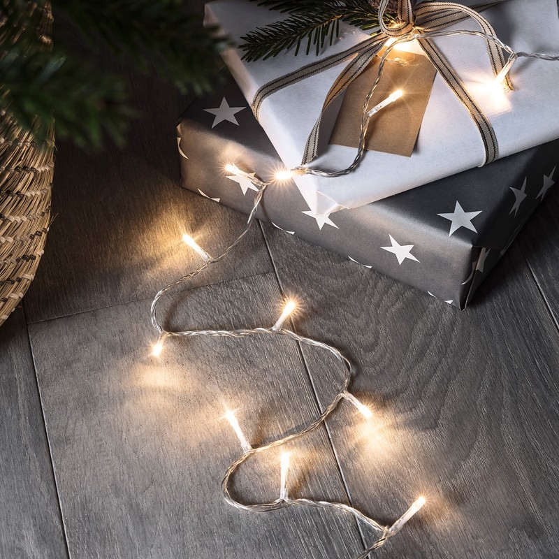 Lights4fun Indoor Fairy Lights 100 Warm White LEDs on 8m