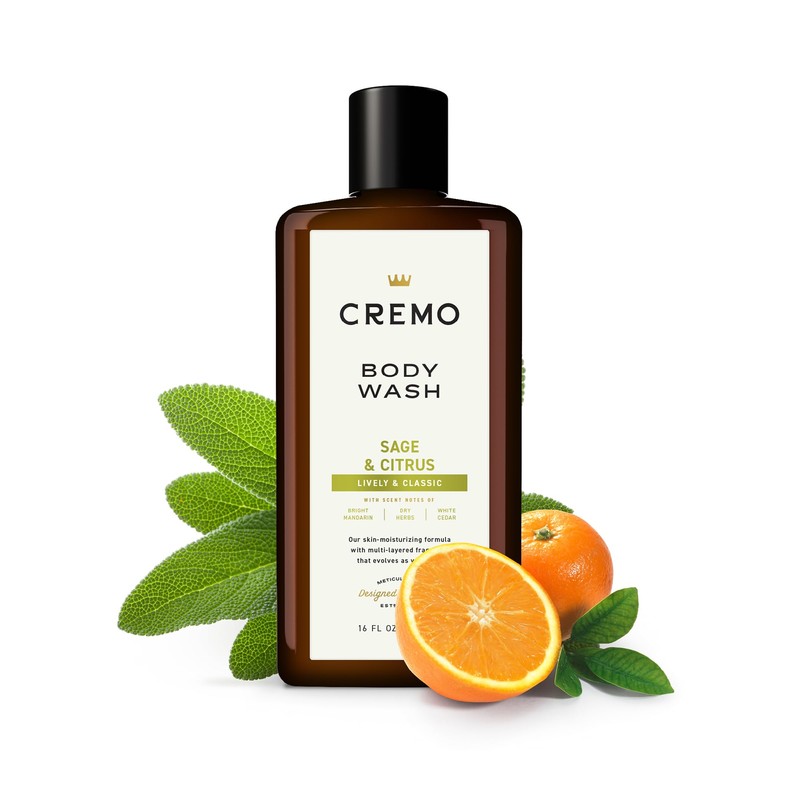 Cremo Rich-Lathering Sage & Citrus Body Wash, A Revitalizing Combination