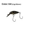 Fishing Crankbaits | Realistic Fishing Bait with Hooks,Floating Minnow Crankbait,