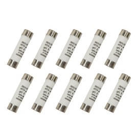 Replacement Fuse 10Pcs 10x38 Fast Blow Ceramic Fuse 10x38mm Fuse 500V 1A 2A 3A 5A 6A 10A 16A 20A 32A RO15 RT18 RT14 - (AMP: 6A)